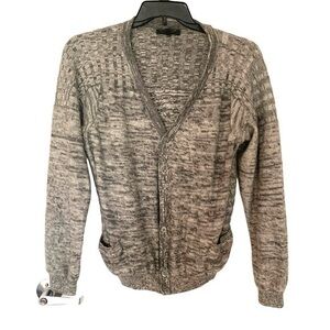 Rachel Comey Gray Marled Knit Cardigan